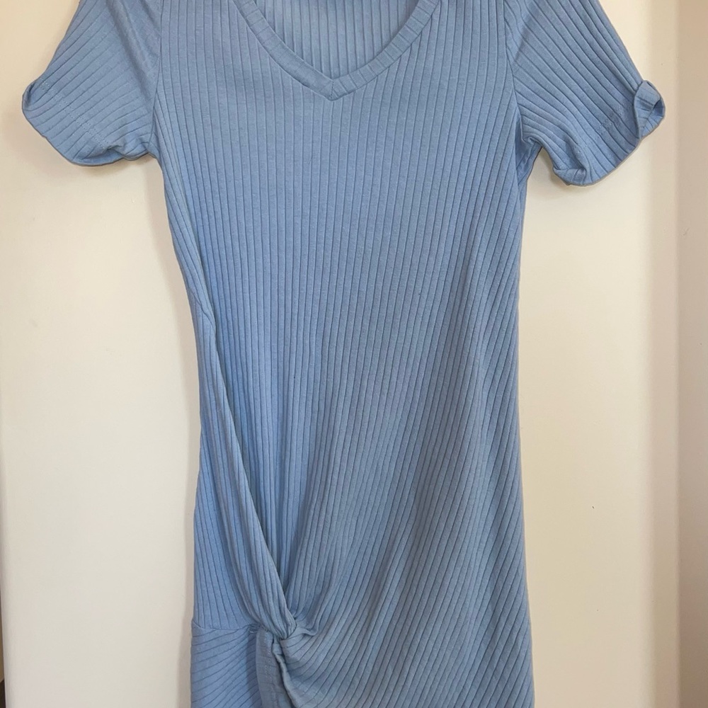 SHEIN Short Sleeve Knotted Dress